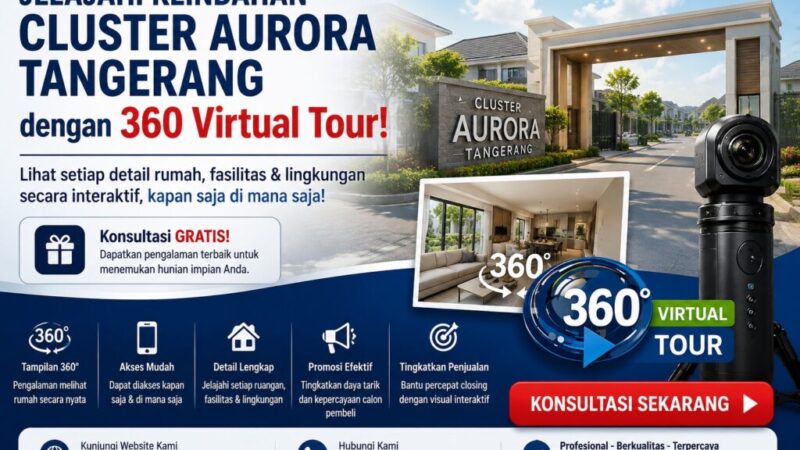 360 Virtual Tour Cluster Aurora Tangerang