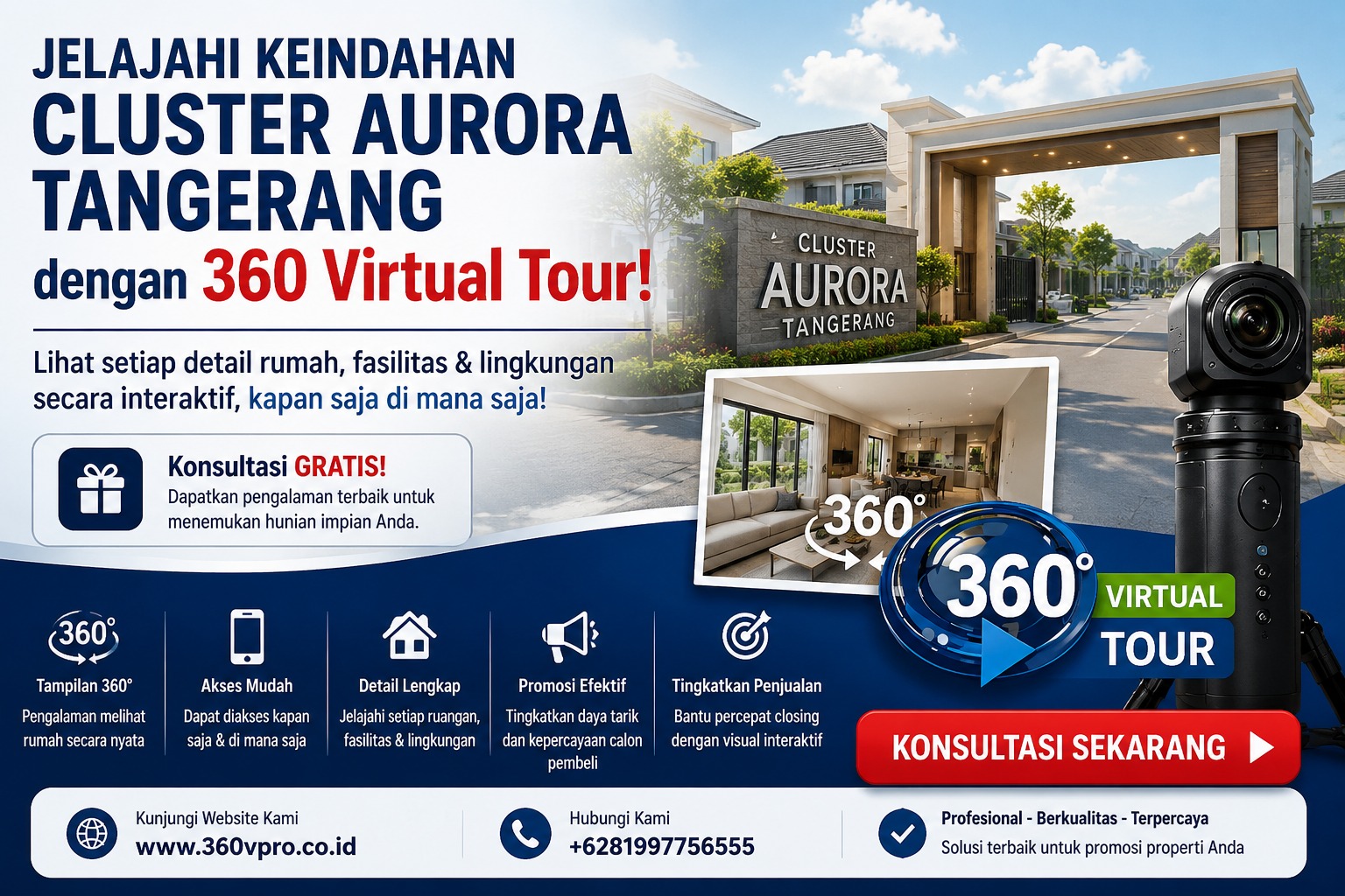 360 Virtual Tour Cluster Aurora Tangerang