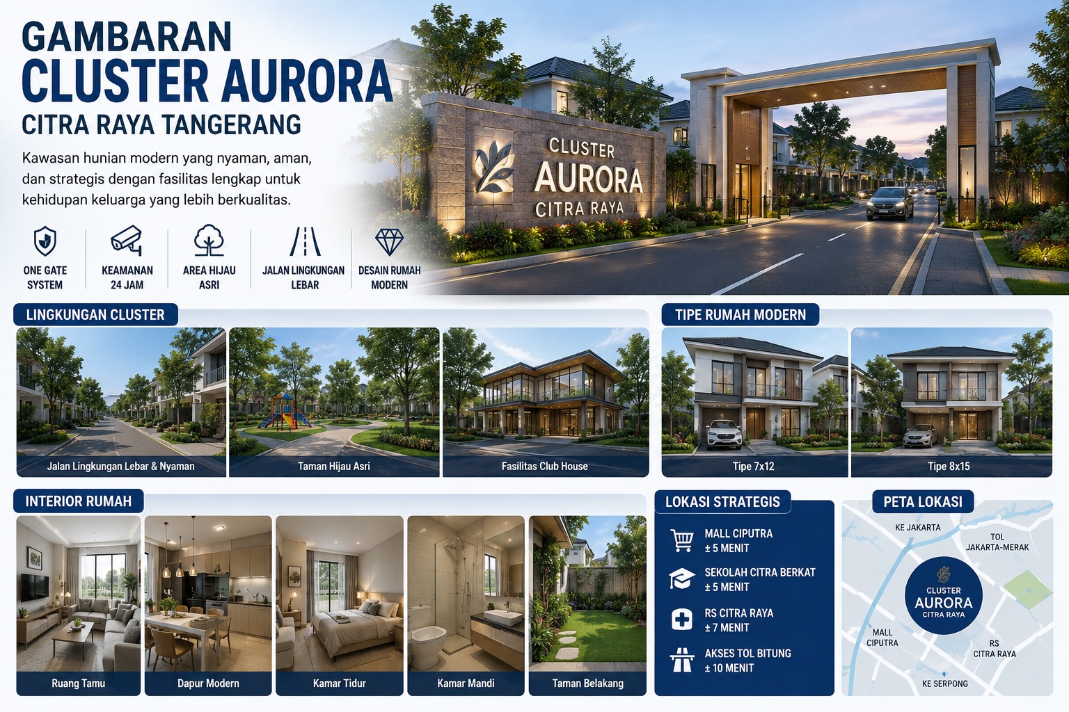 360 Virtual Tour Cluster Aurora Tangerang